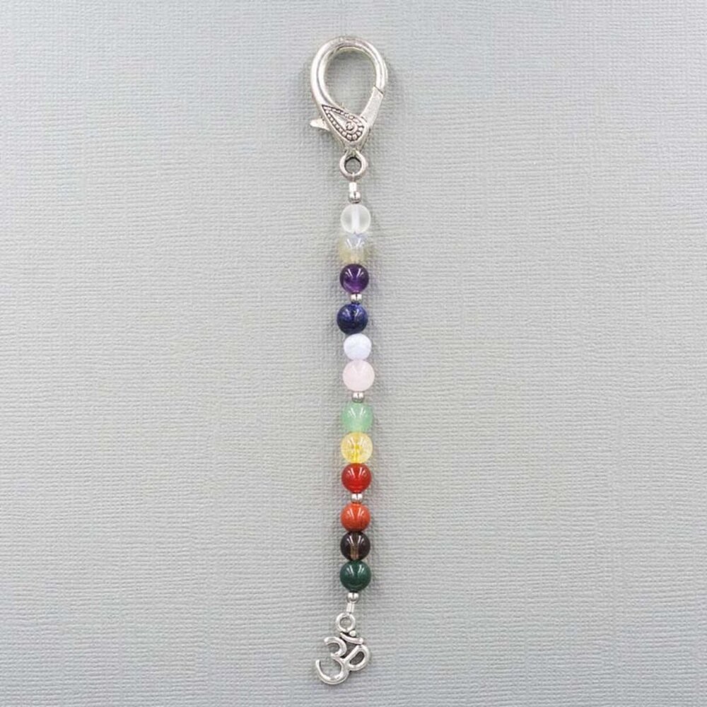 12 Stone Chakra Purse Charm